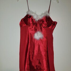 Red Christmas Lingerie Playmate Santa, size Medium
